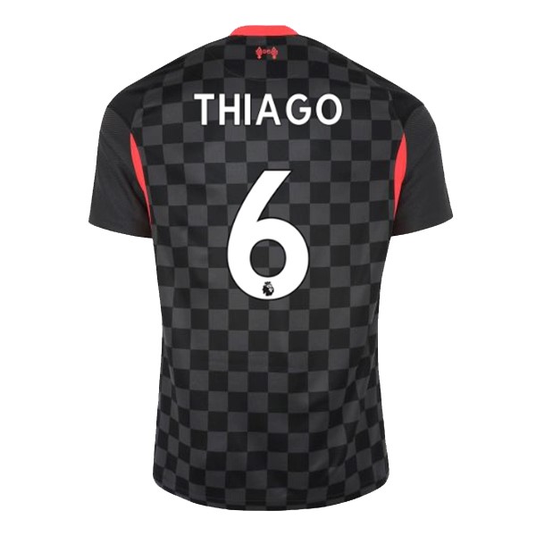 Maglia Liverpool NO.6 Thiago Third 20/21 Nero